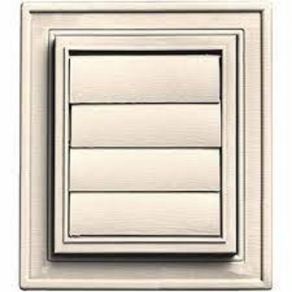 NEW 4 Pack Mid America Exhaust Vent 7" x 8" For Insulated Siding SANDSTONE BEIGE - Picture 1 of 7